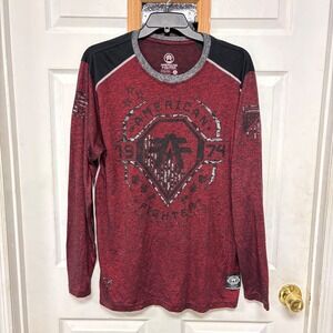 American Fighter Long Sleeve Shirt Mens 2XL 2XLT Graphic Athletic Top
